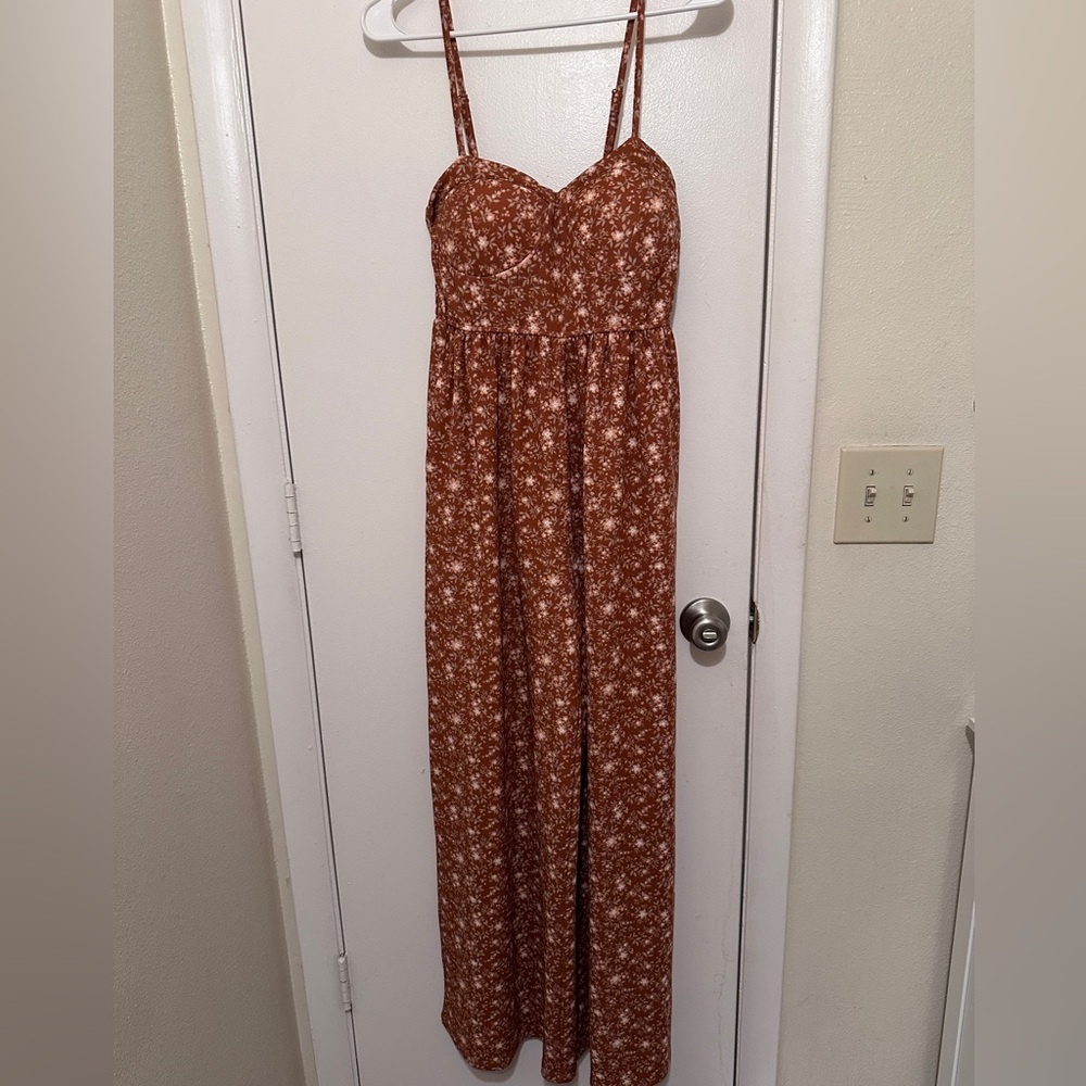 Fall colored pant romper